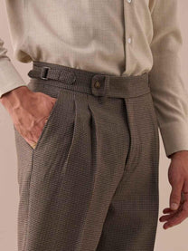 Marini Ravenna High Waisted Double Pleated Pants