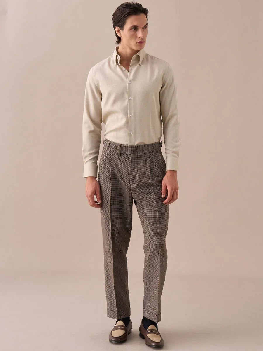 Marini Ravenna High Waisted Double Pleated Pants