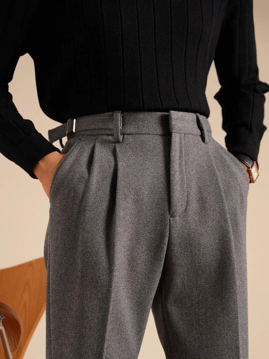 Marini Regio High Waisted Belt Loop Trousers