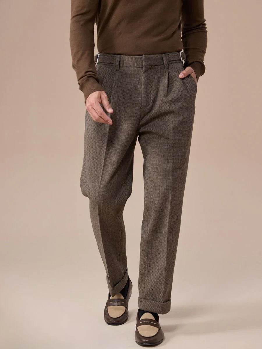 Marini Regio High Waisted Belt Loop Trousers