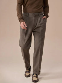 Marini Regio High Waisted Belt Loop Trousers