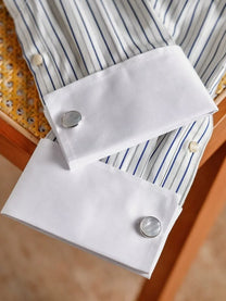 Marini Sarule French-Cuff Stripe Shirt