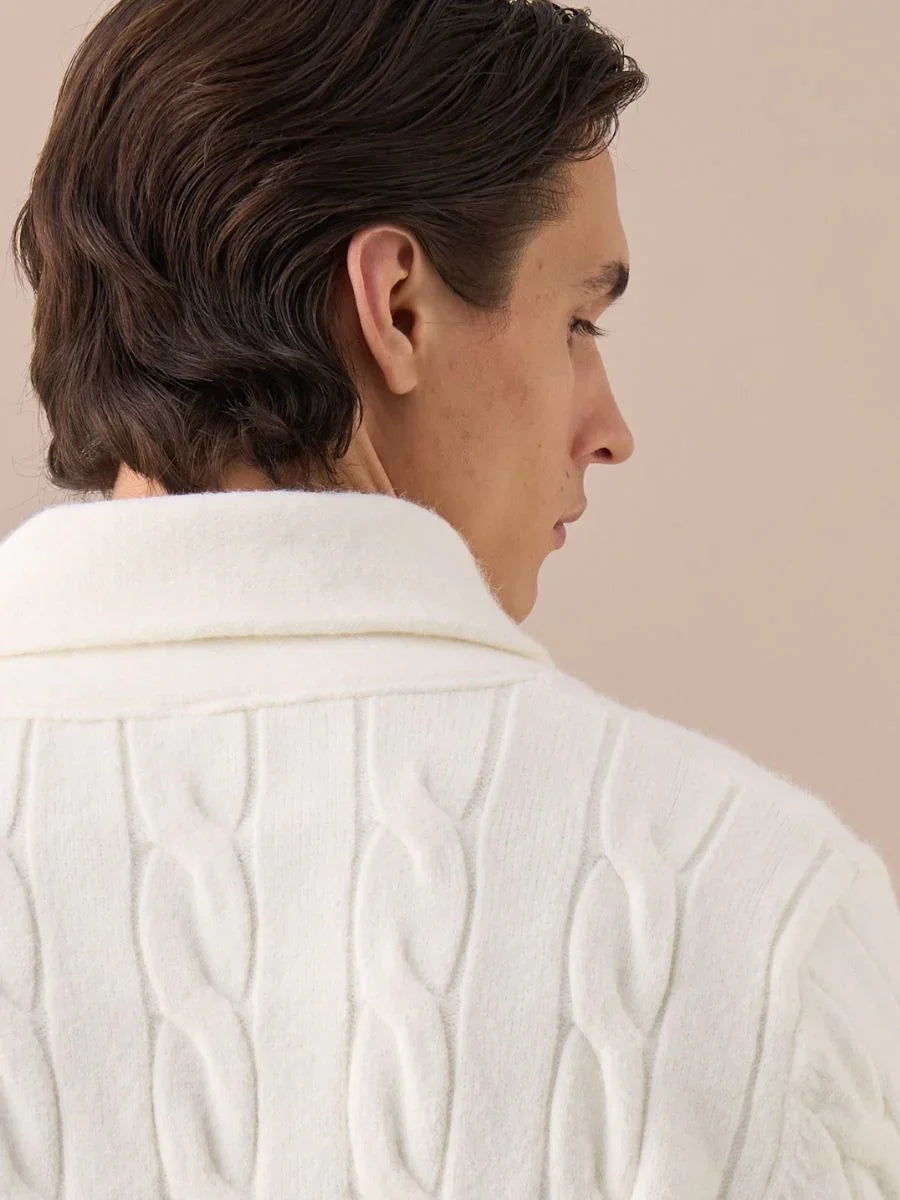 Marini Shawl Collar Knit Cardigan