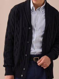 Marini Shawl Collar Knit Cardigan