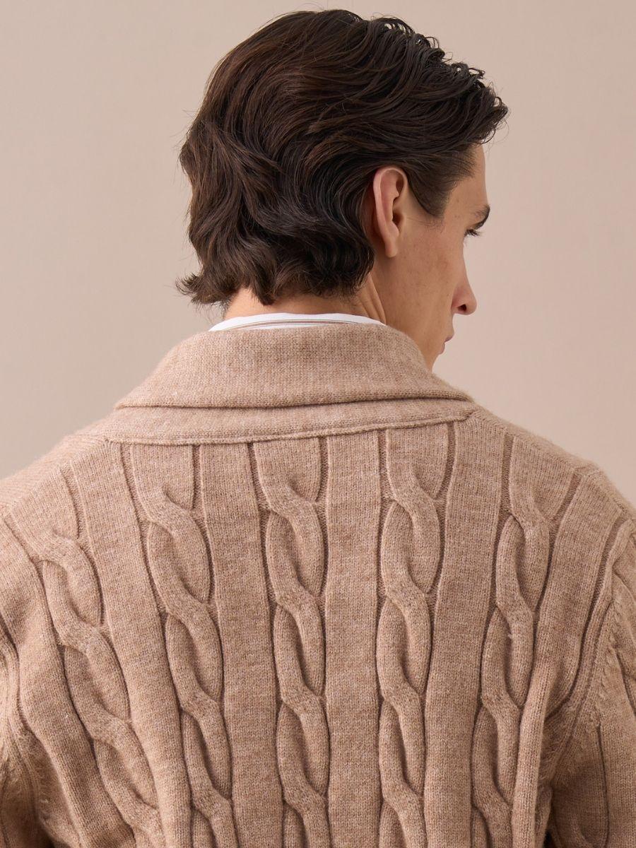 Marini Shawl Collar Knit Cardigan