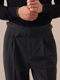 Marini Sorano High Waisted Double Pleated Gurkha Pants