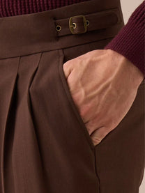 Marini Sorano High Waisted Double Pleated Gurkha Pants