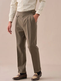 Marini Sorano High Waisted Double Pleated Gurkha Pants