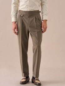 Marini Sorano High Waisted Double Pleated Gurkha Pants