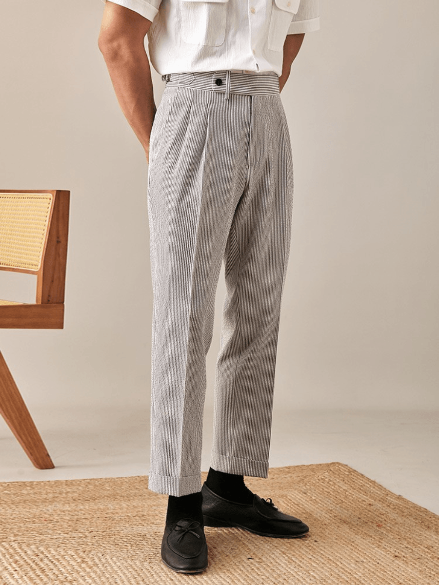 Sorrento High Waisted Double Pleated Pants | Marini – MARINI