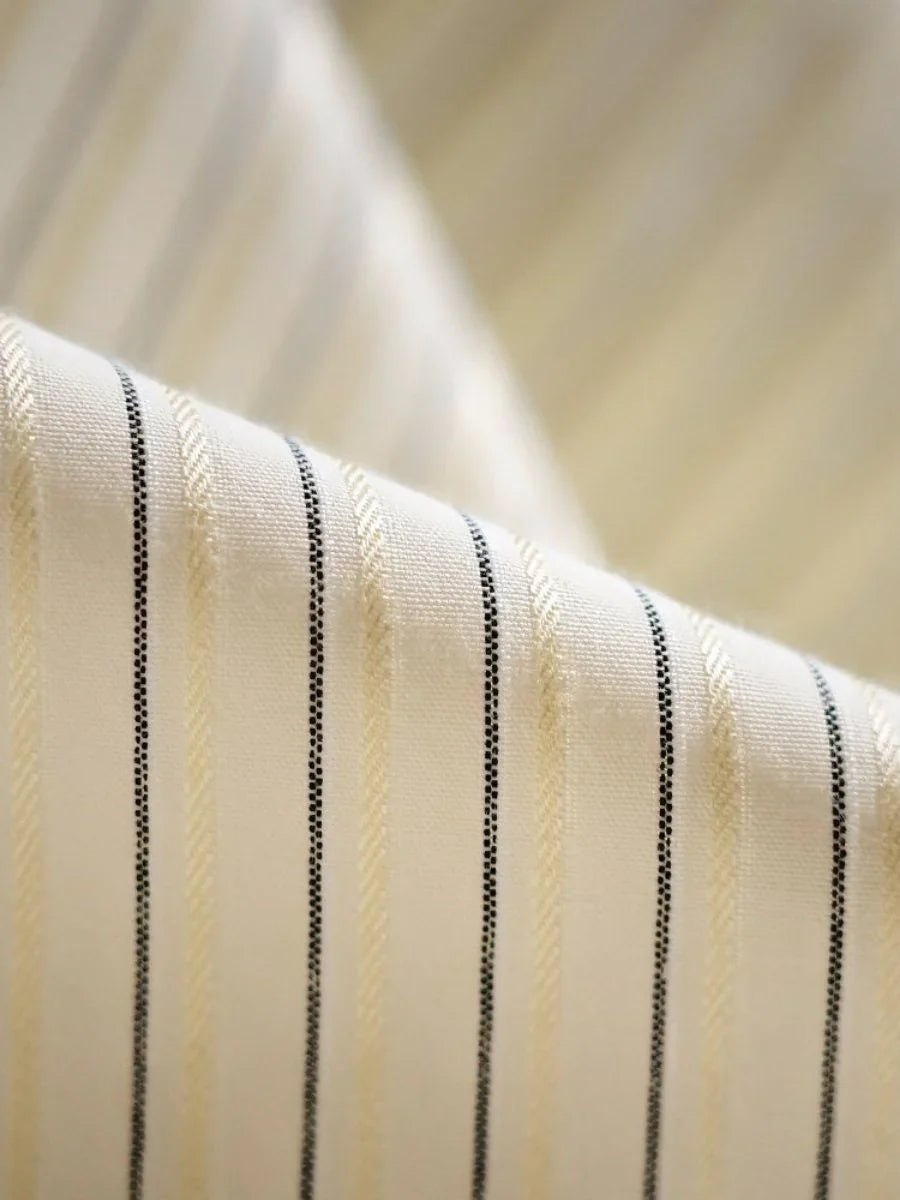 Marini Striped Band Collar Shirt