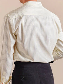 Marini Striped Band Collar Shirt