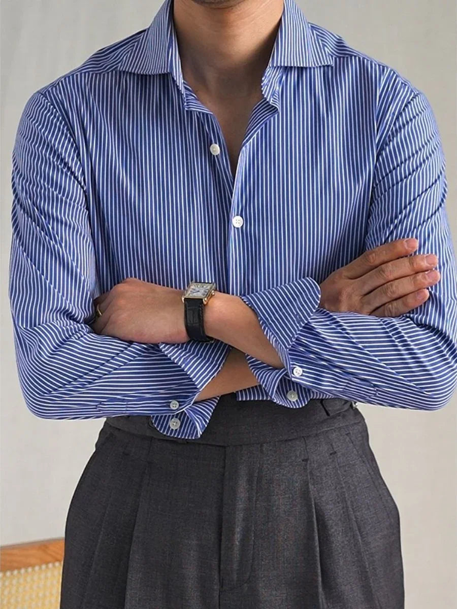 Marini Striped Business Casual Shirt