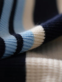 Marini Striped Knit Henley Tee