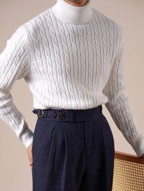 Marini Structure Wool Turtleneck Sweater