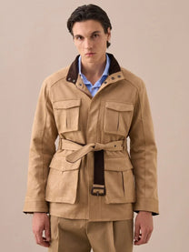 Marini Suede-Style Vintage Hunting Jacket