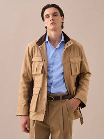 Marini Suede-Style Vintage Hunting Jacket
