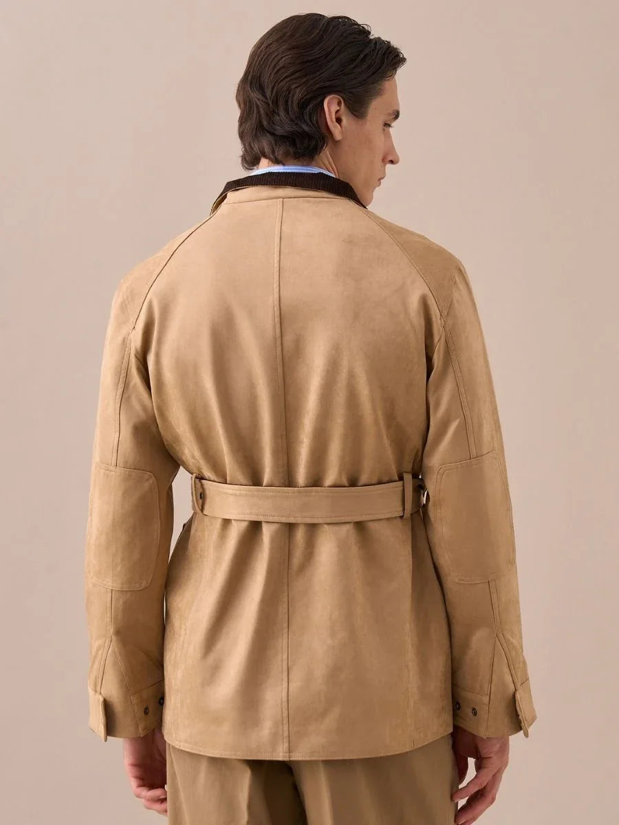 Marini Suede-Style Vintage Hunting Jacket