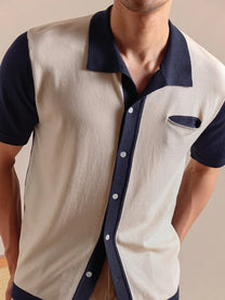 Marini Summer One-Piece Collar Polo Shirt