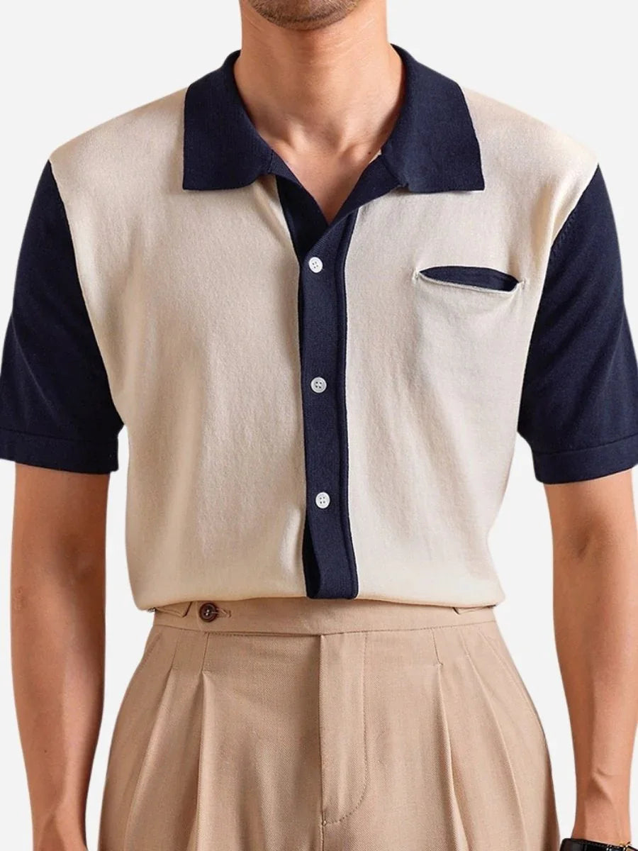 Marini Summer One-Piece Collar Polo Shirt