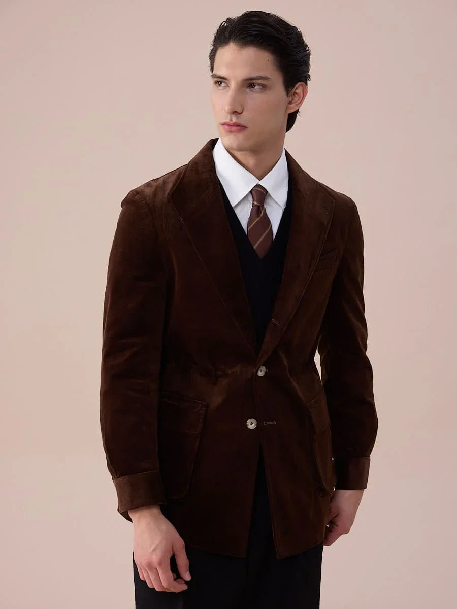 Marini Textured Corduroy Blazer