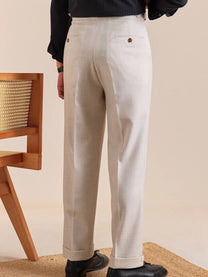 Marini Torino High Waisted Double Pleated Pants