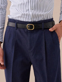 Marini Torriana Double-Pleated Straight-Leg Jeans