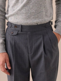 Marini Treviso High Waisted Double Pleated Pants