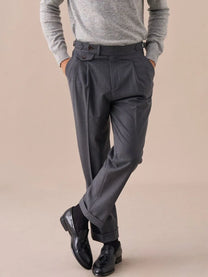 Marini Treviso High Waisted Double Pleated Pants