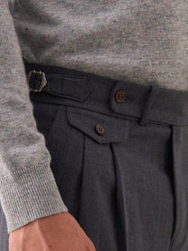 Marini Treviso High Waisted Double Pleated Pants