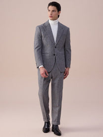 Marini Udine High Waisted Wool Belt Loop Pants