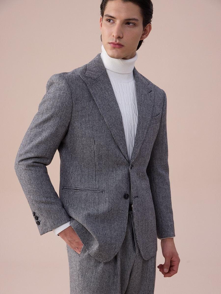 Marini Udine Single-Breasted Wool Blazer