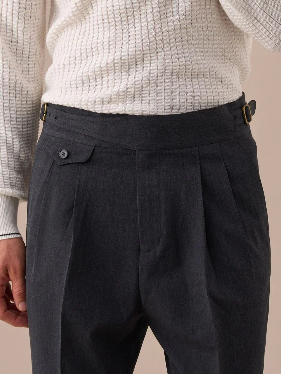 Marini Valdora High Waisted Double Pleated Gurkha Pants