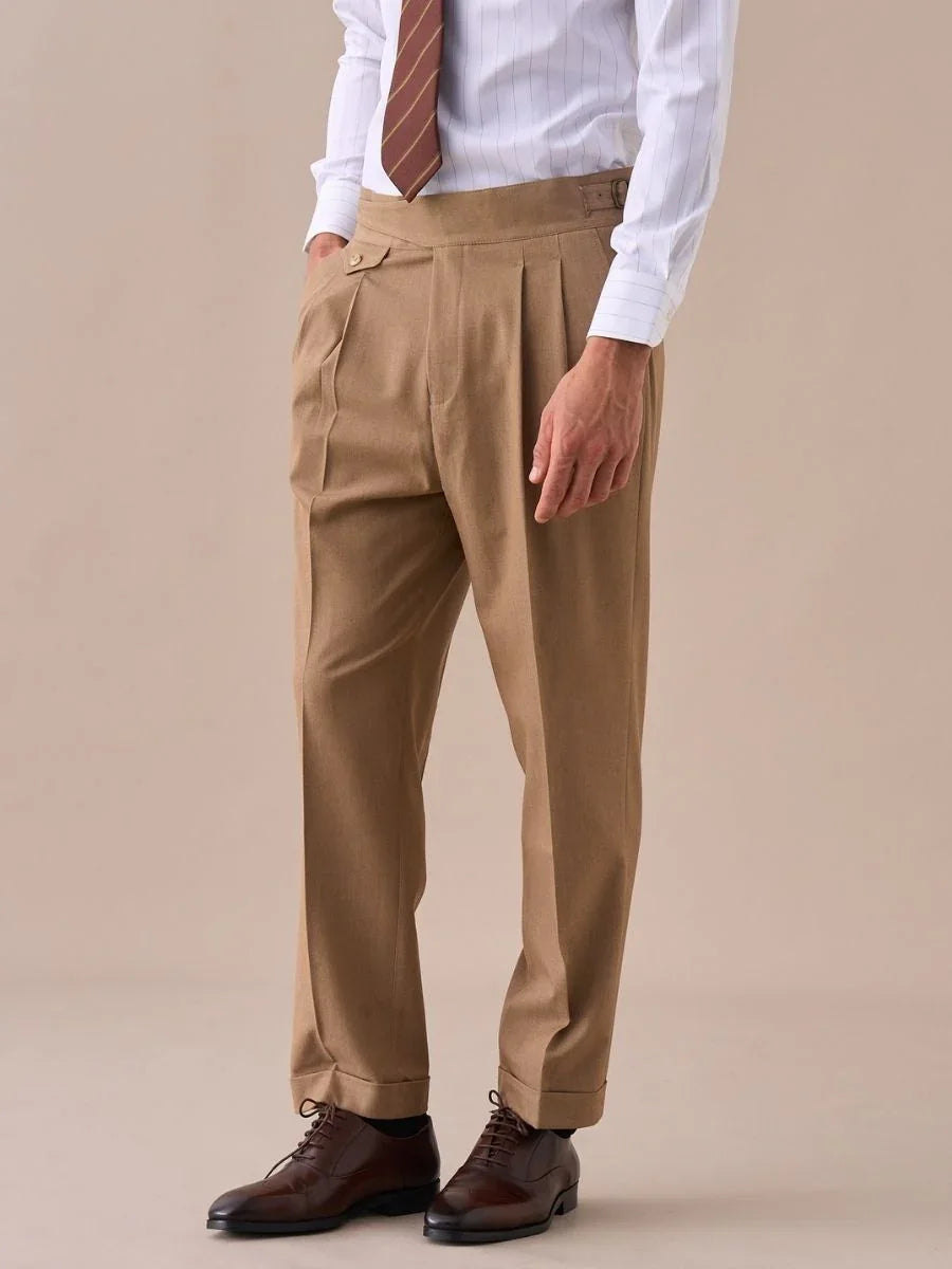 Marini Valdora High Waisted Double Pleated Gurkha Pants – MARINI