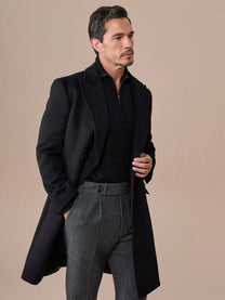 Marini Wool Blend Chesterfield Overcoat