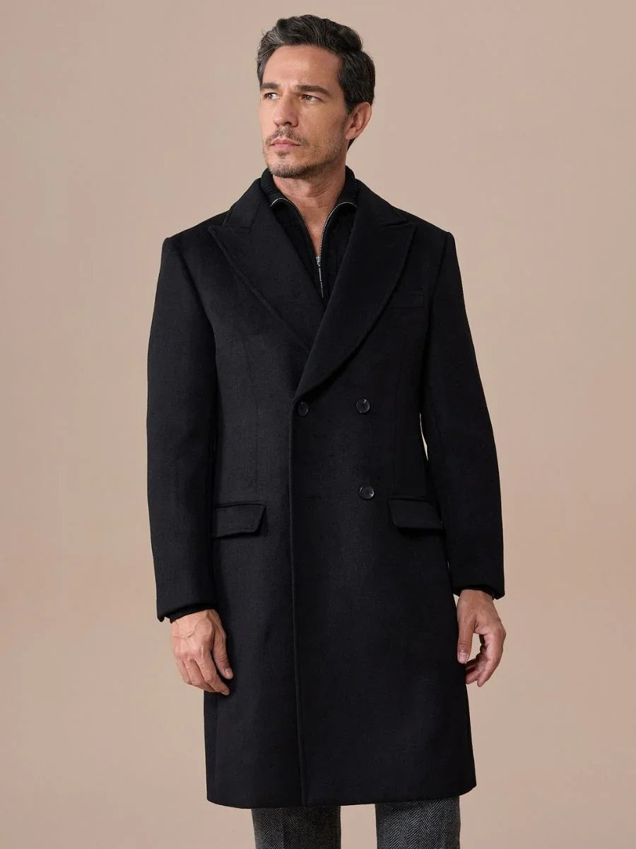 Marini Wool Blend Chesterfield Overcoat – MARINI