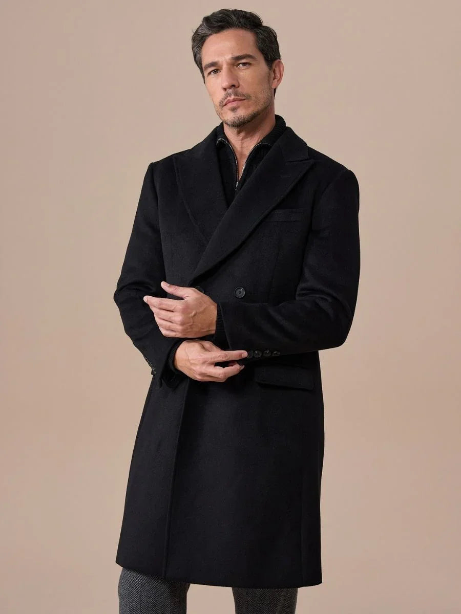 Marini Wool Blend Chesterfield Overcoat