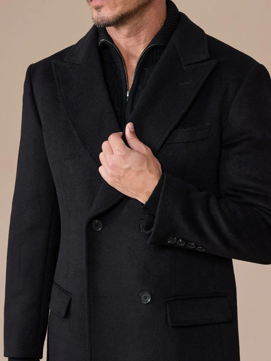 Marini Wool Blend Chesterfield Overcoat