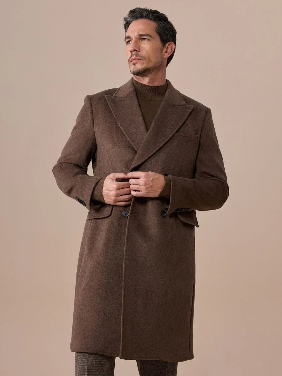 Marini Wool Blend Chesterfield Overcoat