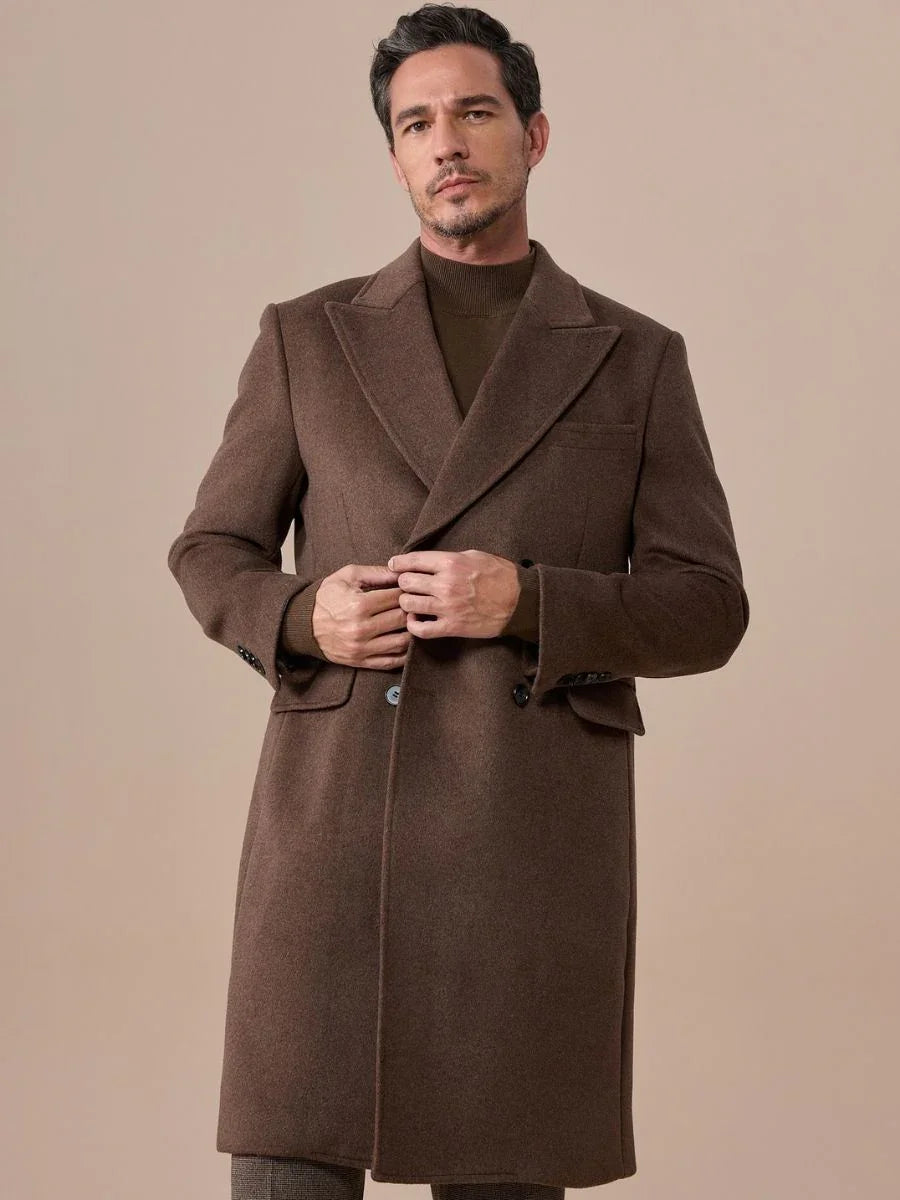 Marini Wool Blend Chesterfield Overcoat