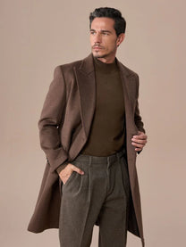 Marini Wool Blend Chesterfield Overcoat
