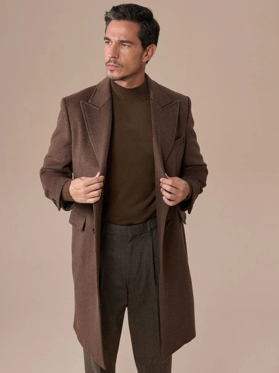 Marini Wool Blend Chesterfield Overcoat