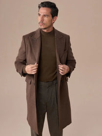 Marini Wool Blend Chesterfield Overcoat