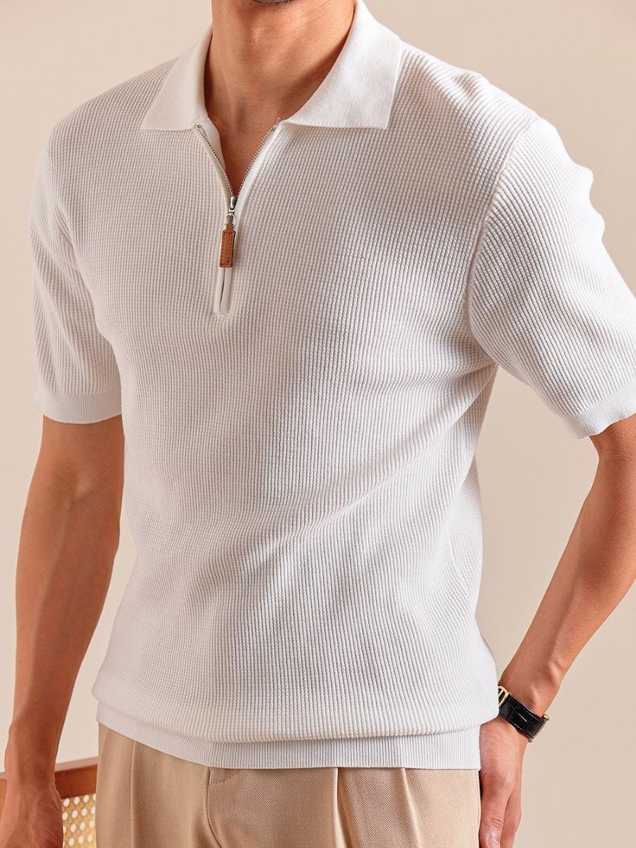 Marini Zip-Knit Polo