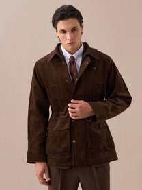 Retro British Corduroy Collar Jacket 100% cotton