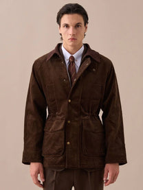 Retro British Corduroy Collar Jacket 100% cotton