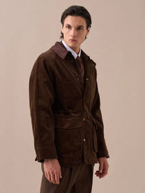 Retro British Corduroy Collar Jacket 100% cotton